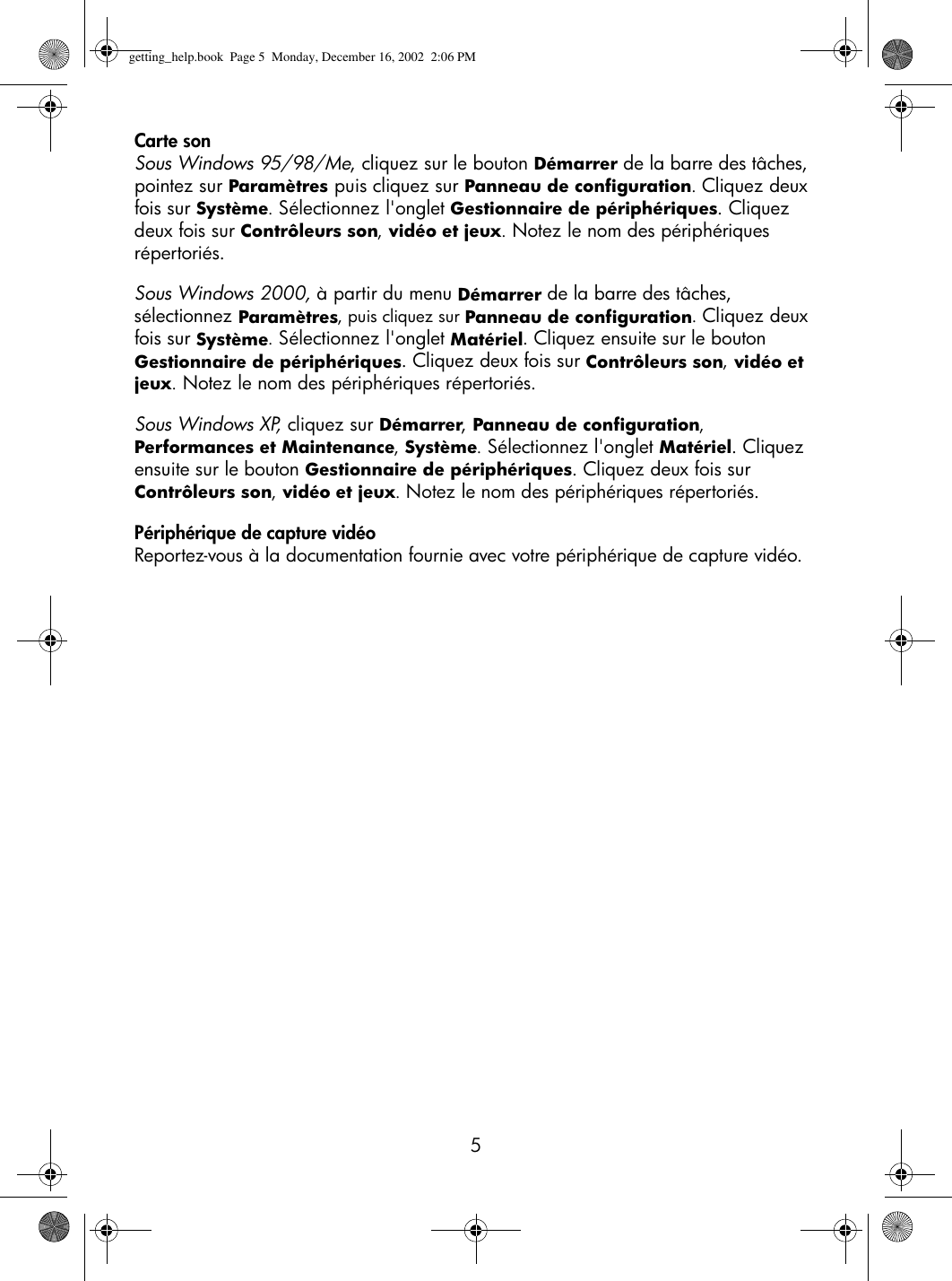 Page 5 of 10 - HP  DVD Writer Dvd300i And 300e - (French) Getting Help Guide Bpg41067