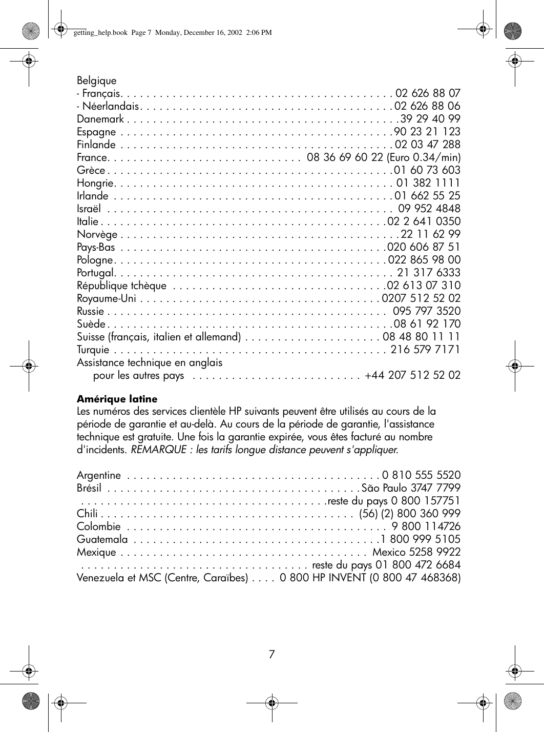 Page 7 of 10 - HP  DVD Writer Dvd300i And 300e - (French) Getting Help Guide Bpg41067