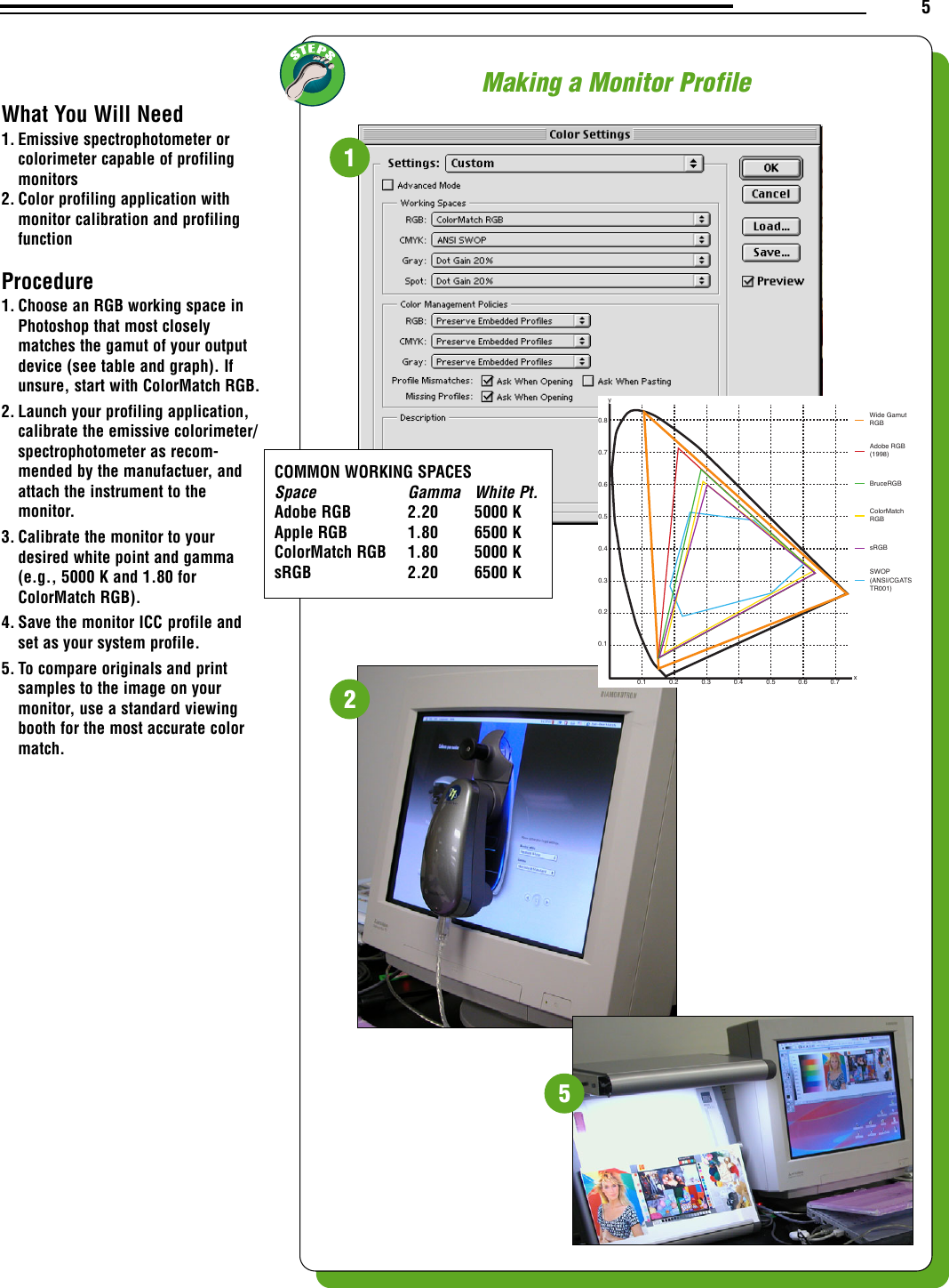 Page 5 of 6 - HP .HPProfiling Designjet 50ps - Color Management Guide Bpp03751