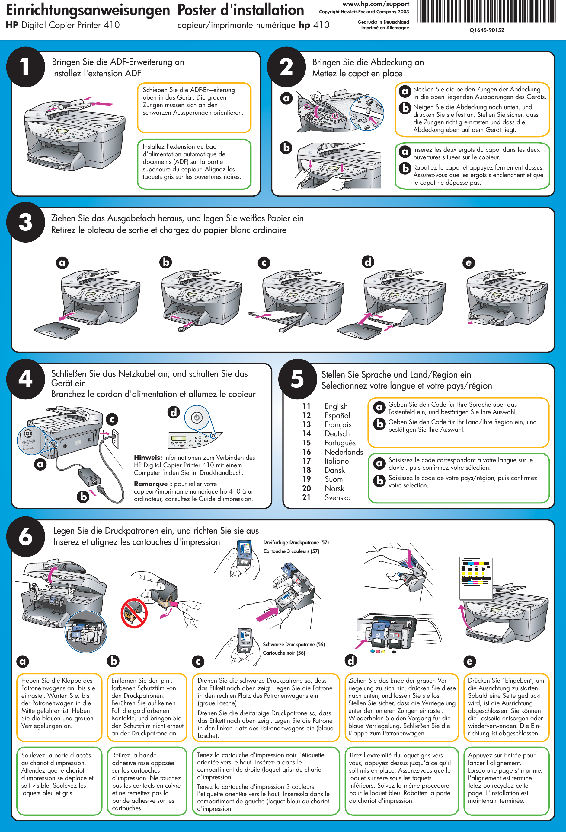 hp 410 printer setup