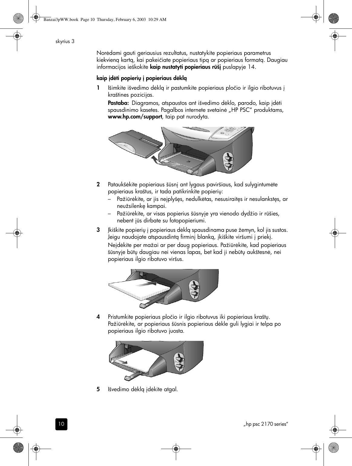 Hp Banzai3pww Psc 2170 Series All In One Lithuanian Reference Guide Bpu73544