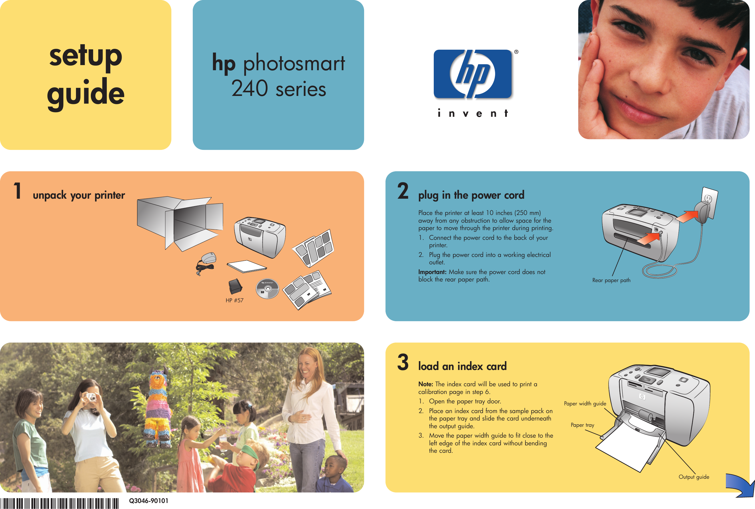 Page 1 of 2 - HP Photosmart 240 Series Setup Guide - (English) Bpy21278