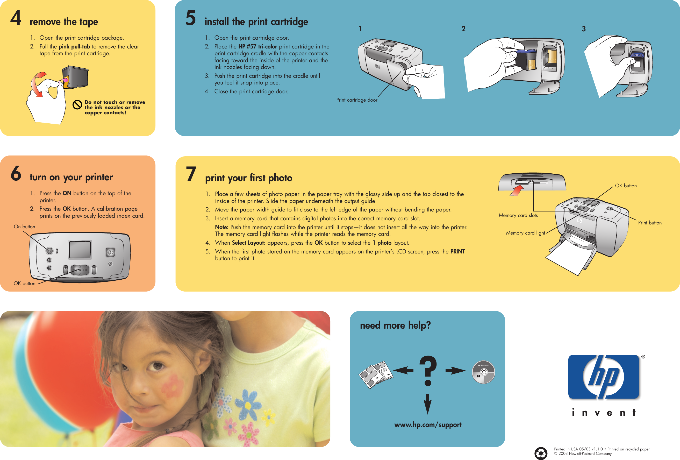 Page 2 of 2 - HP Photosmart 240 Series Setup Guide - (English) Bpy21278