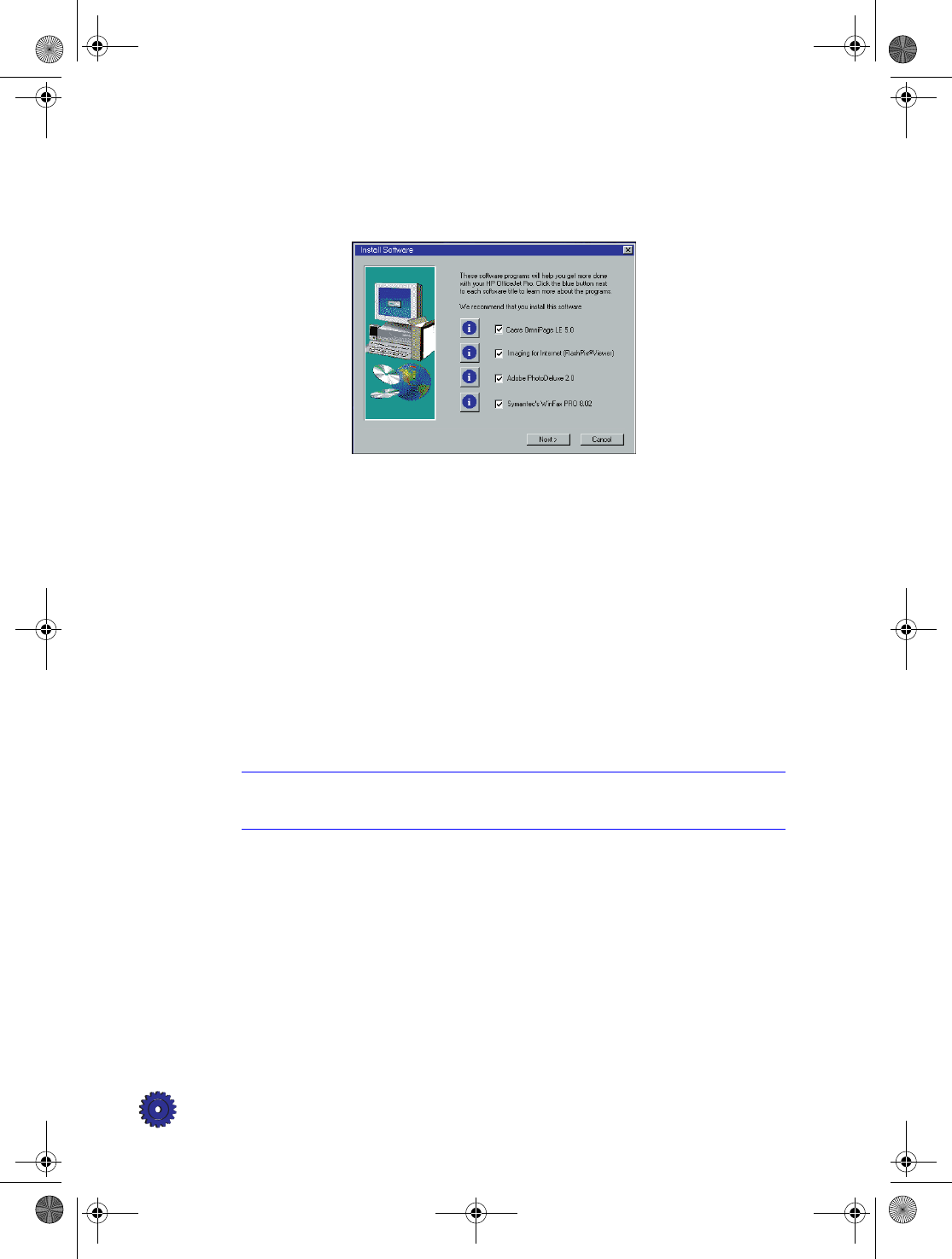 symantec winfax pro default printer setup