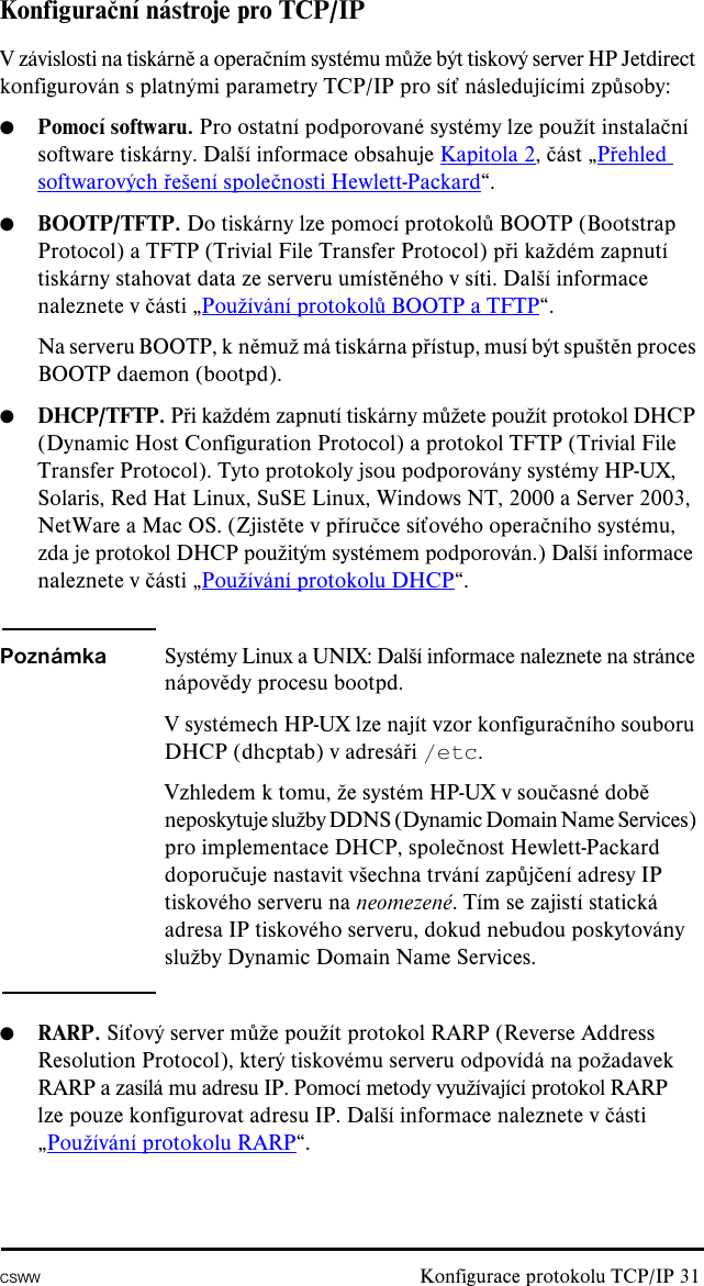 Hp Jetdirect Embedded Print Server Csww Administrator S Guide C