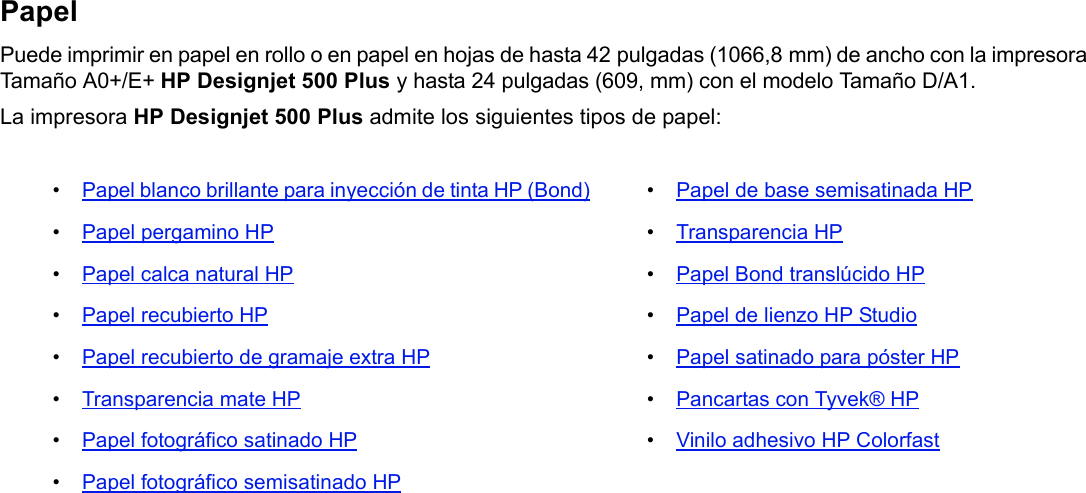 HP Hydra Designjet 500Plus Printer User's Guide (Spanish) C00749433