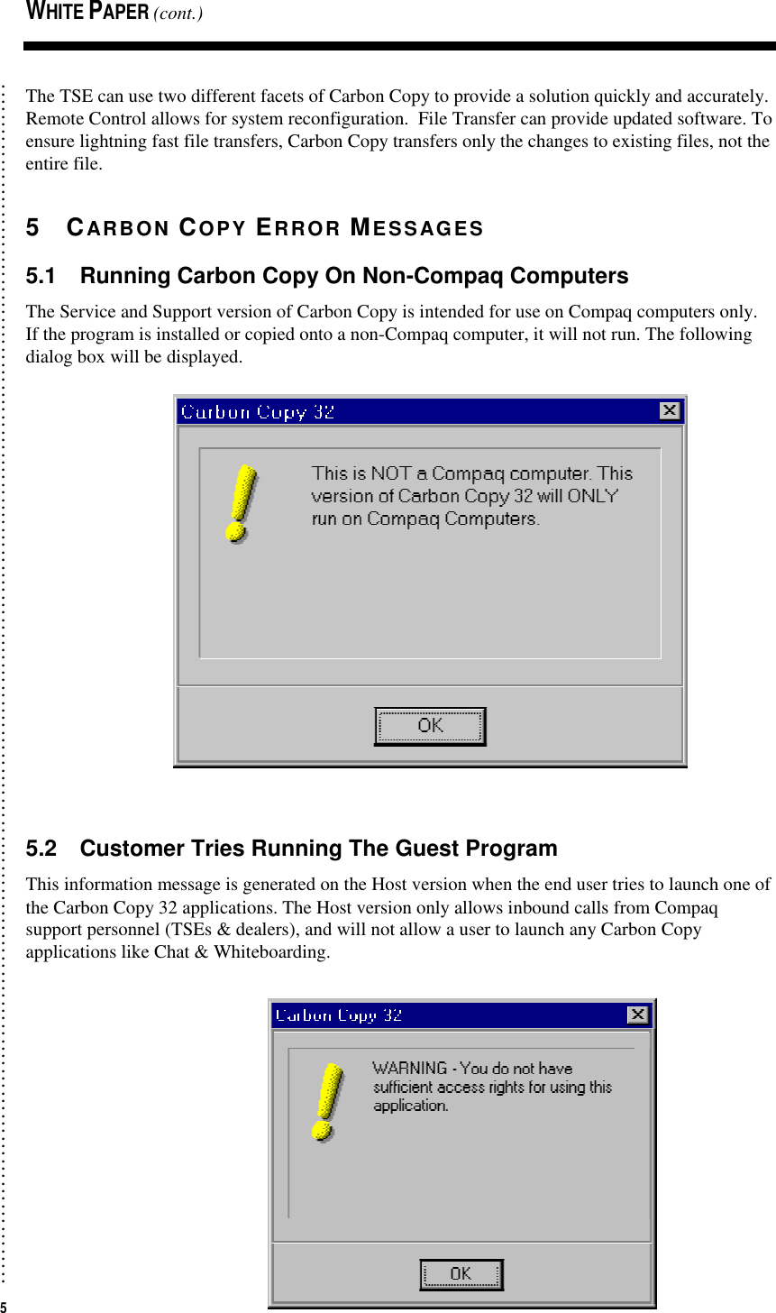 Page 5 of 5 - HP  Carbon Copy Service Initiative C01129515