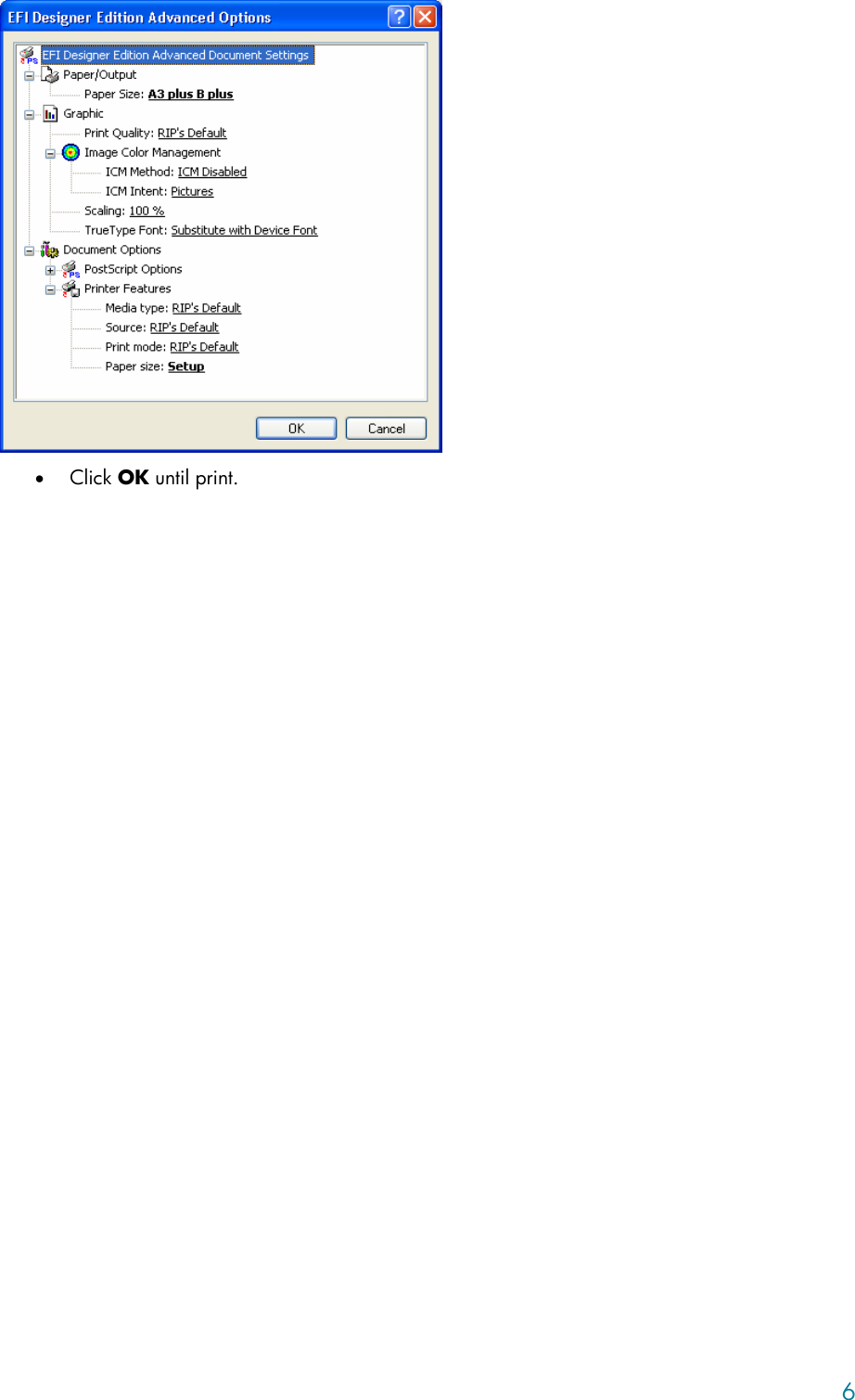 Page 6 of 7 - HP LFP Printing Knowledge Center Designjet 30/90/130 Guide [EFI Designer Edition RIP] - Proof A Press With CMYK [Adobe Photoshop CS Windows] C01557313