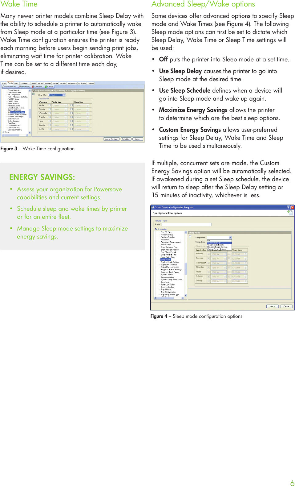 Page 6 of 8 - HP  Web Jetadmin Software - Eco Solutions Reports C01951651