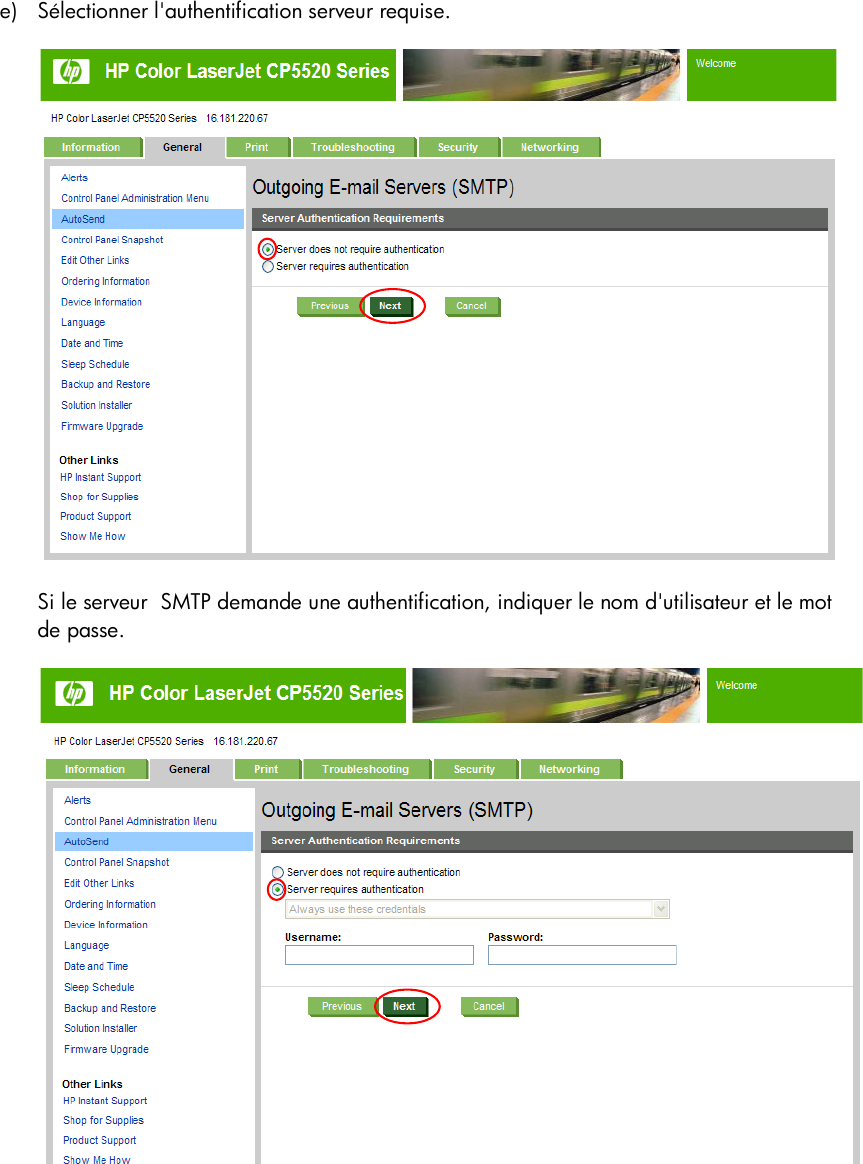 Page 6 of 8 - HP  Quick Page - Embedded Web Server (EWS) Configuration To Enable Auto Send And Outgoing Email C02750818