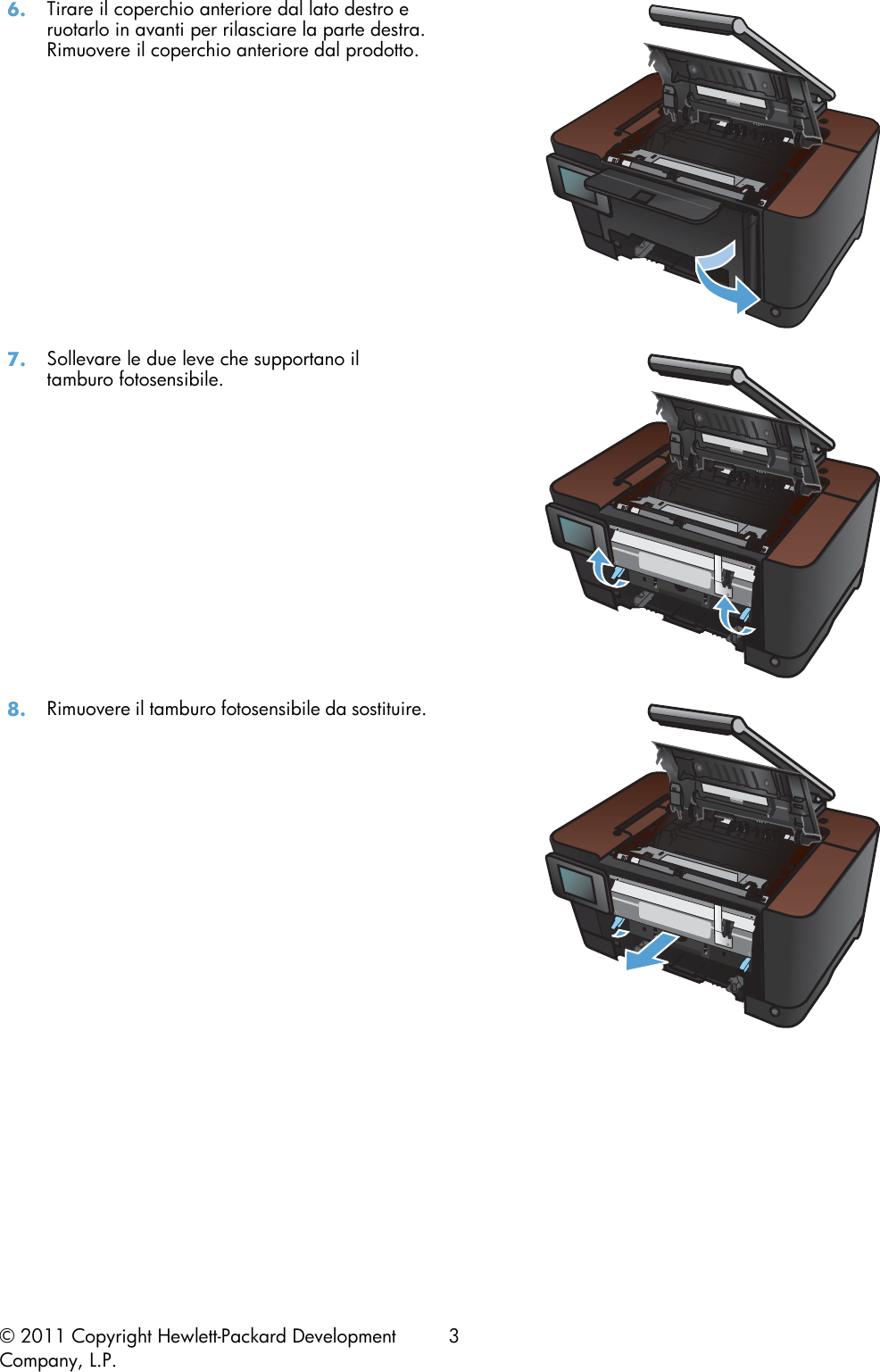 Page 3 of 7 - HP Laser Jet Pro 200 Color MFP M275nw - Sostituzione Del Tamburo Fotosensibile C02781036