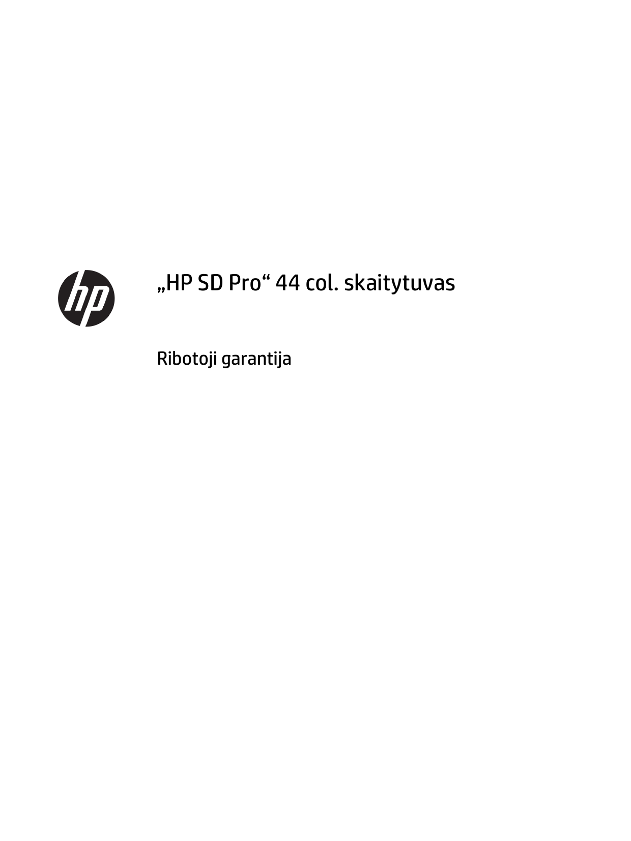 Hp Hp Sd Pro 44 Col Skaitytuvas Ribotoji Garantija Hp Sd Pro C04890422