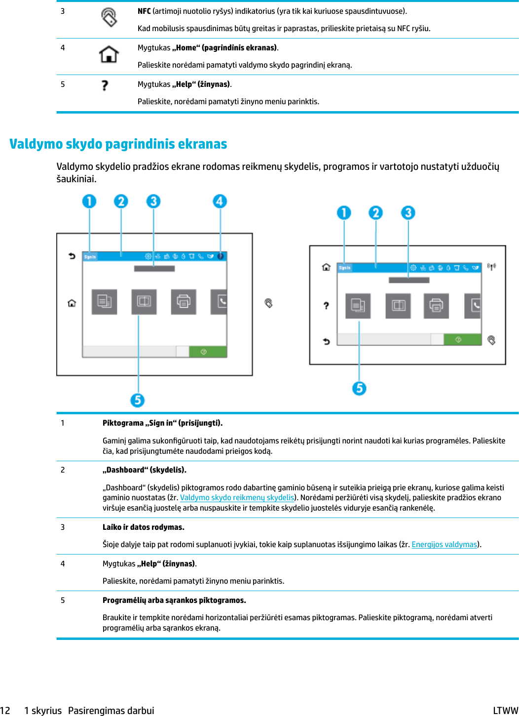 Hp Pagewide Mfp P77740 60 Series Ltww Page Wide Vartotojo Vadovas C05471827