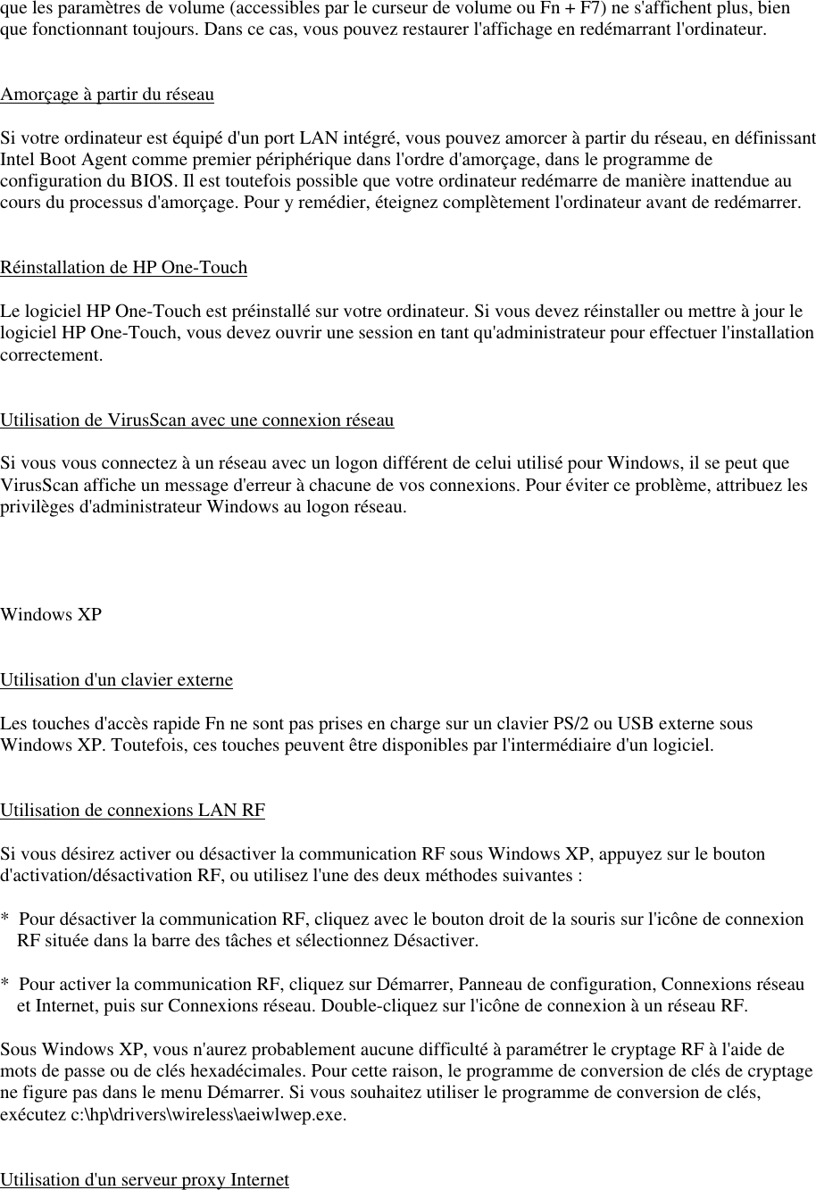 Page 6 of 9 - HP - HPnotes_XP-fr Portable Omnibook 6100 Dernières Informations Lpi05253