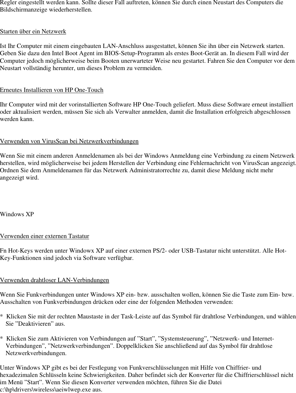 Page 6 of 9 - HP - Hpnotes_xprev_ger Omnibook 6100 Notebook Aktuellste Informationen Lpi05254
