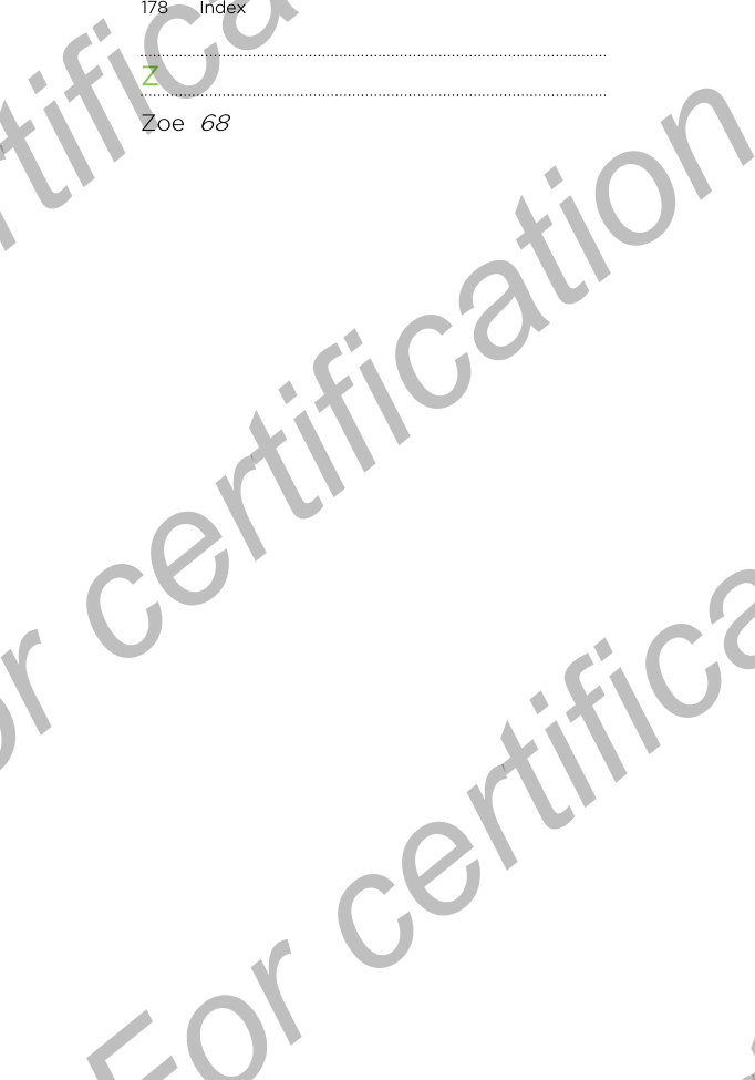 ZZoe  68178 IndexFor certification only  For certification only  For certification only  For certification only 