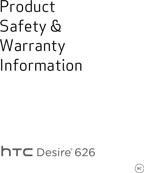     Product Safety &amp; Warranty Information            