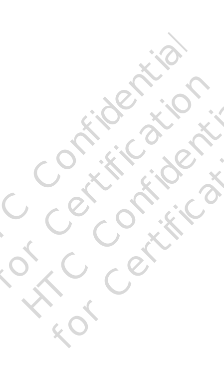 HTC Confidential for Certification HTC Confidential for Certification