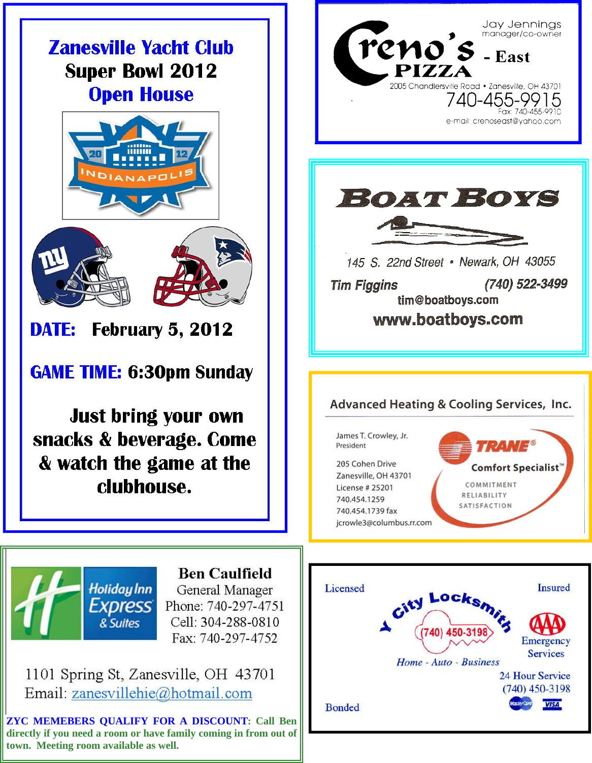 Page 5 of 5 - HTC Jan Feb 2012 Newsletter Preview !