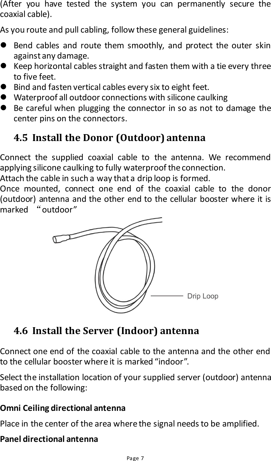Page 7 of HUAC F11572CP Dual Band Signal Booster User Manual