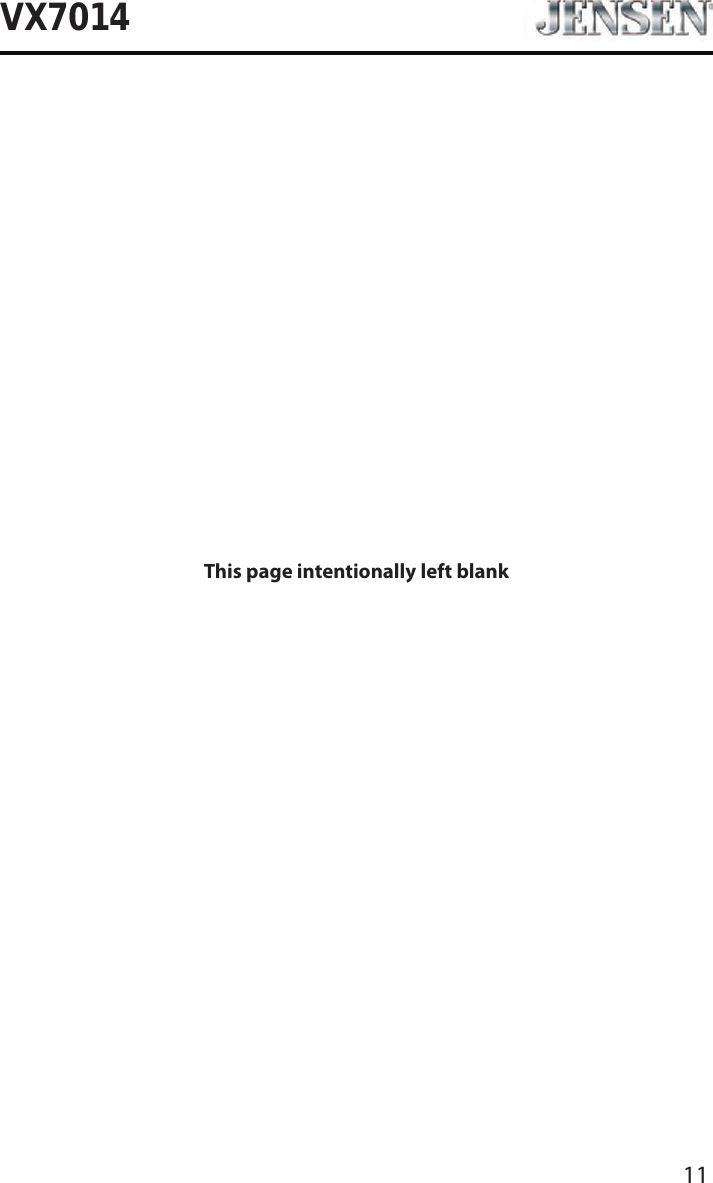 11VX7014This page intentionally left blank