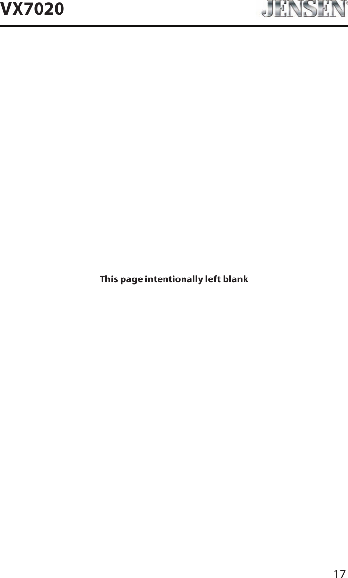 17VX7020This page intentionally left blank