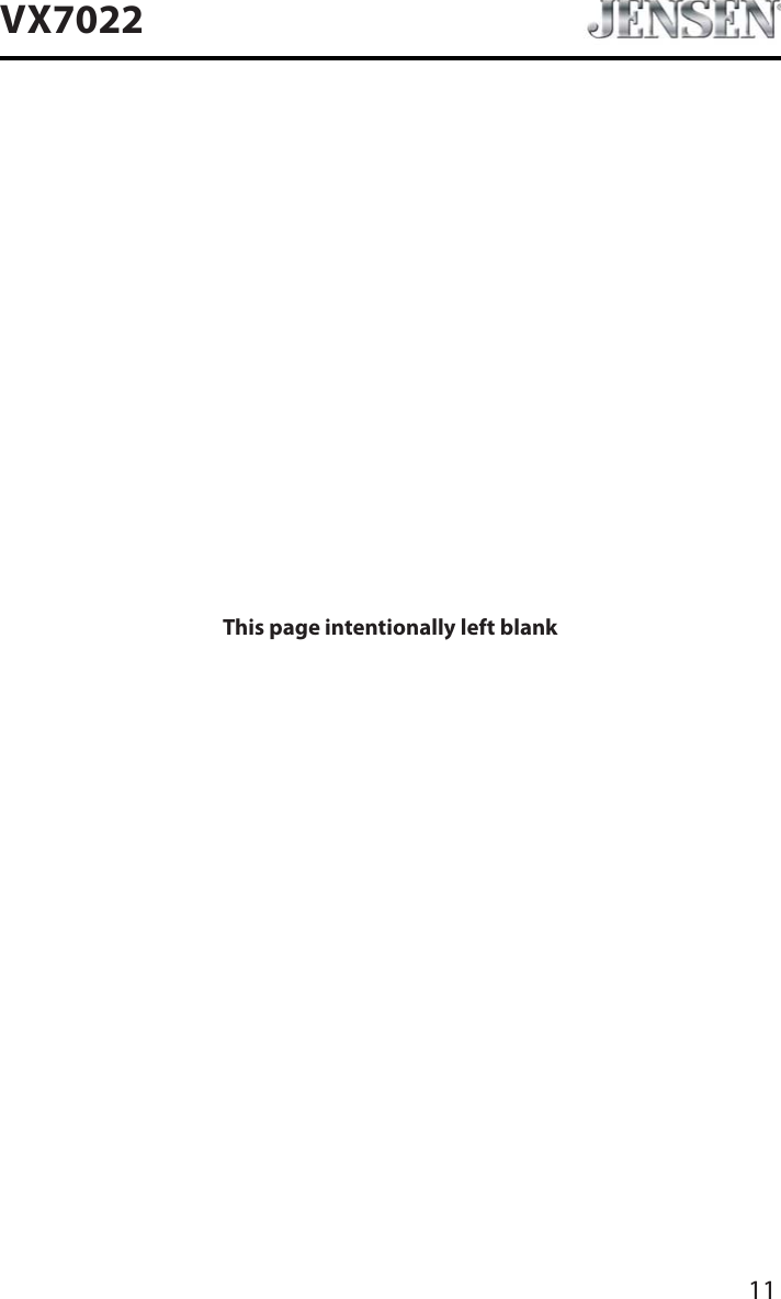 11VX7022This page intentionally left blank