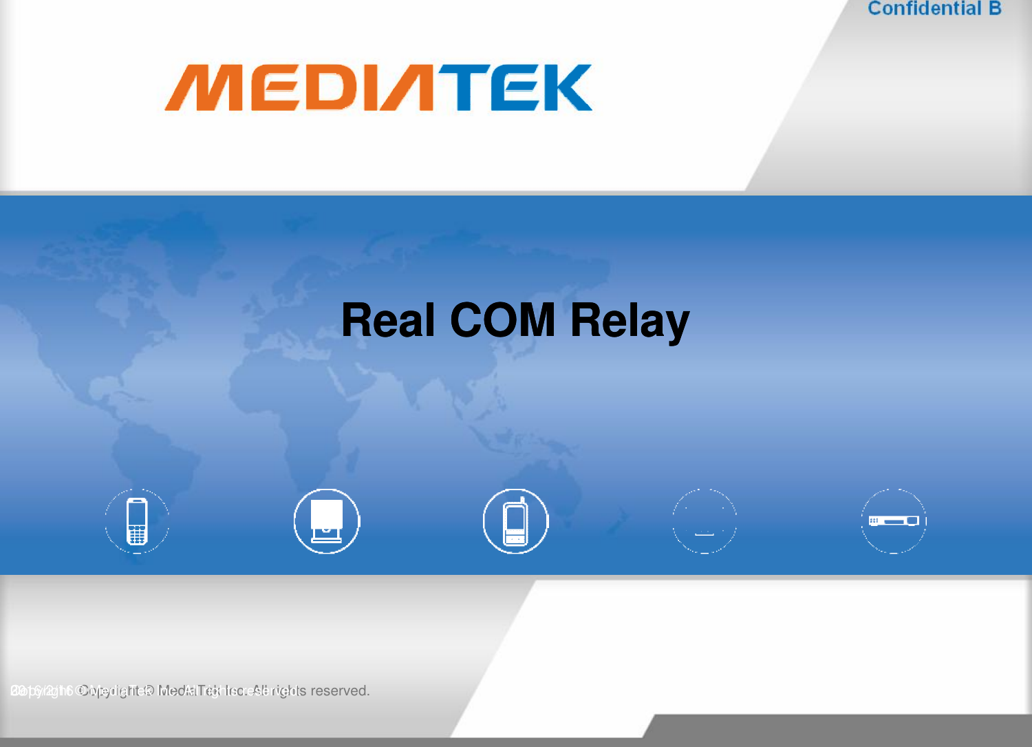 Real COM RelayReal COM RelayCopyright © MediaTekInc. All rights reserved.2016/2/16Copyright © MediaTek Inc. All rights reserved.39