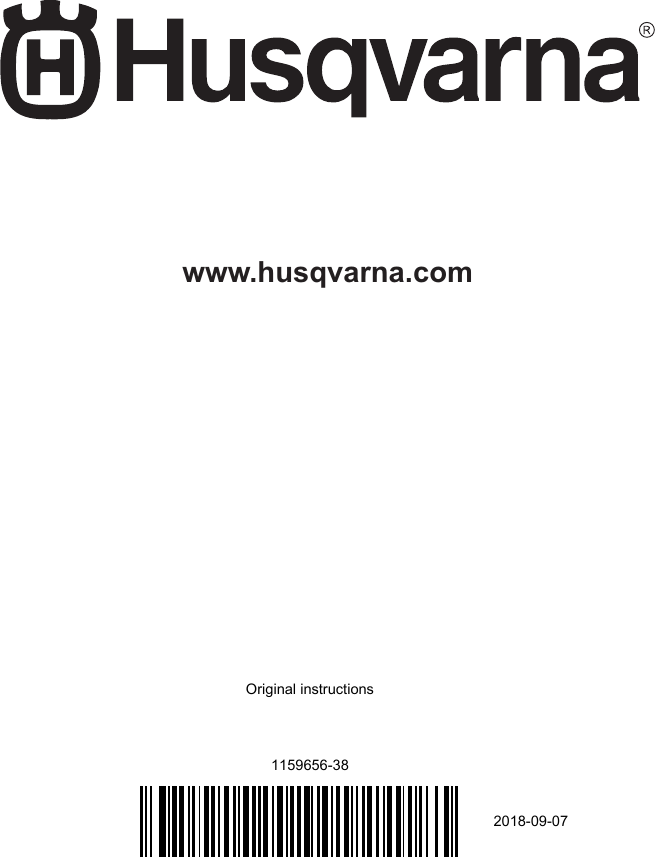www.husqvarna.comOriginal instructions1159656-382018-09-07