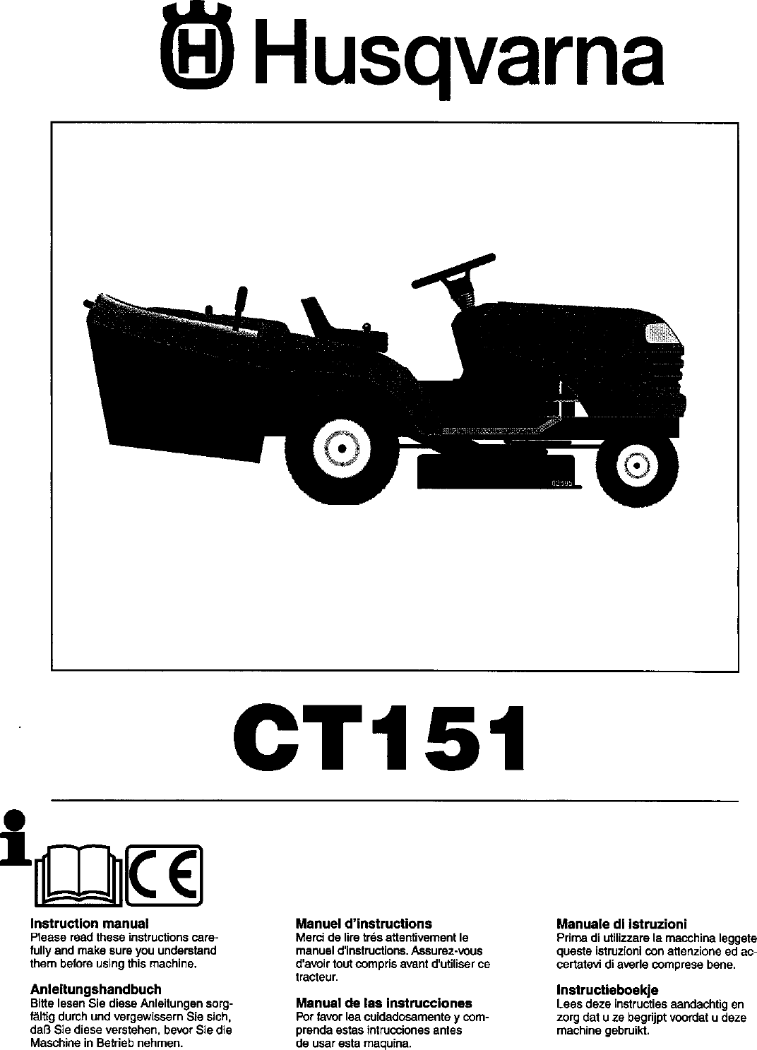 HUSQVARNA Lawn, Tractor Manual L0410288