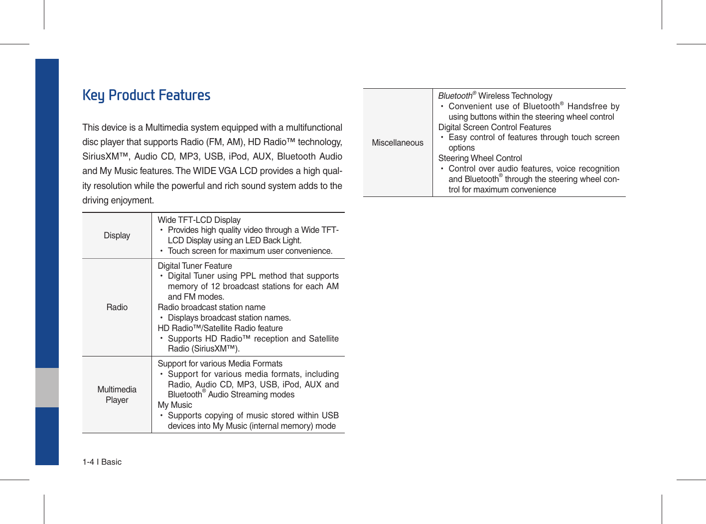 Page 8 of HYUNDAI MOBIS ATBB0G2AN1 DISPLAY CAR SYSTEM User Manual 