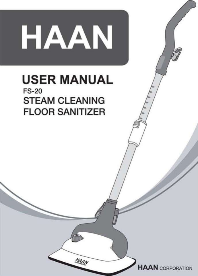 Haan Steam Cleaning Floor Sanitizer Fs 20 Users Manual