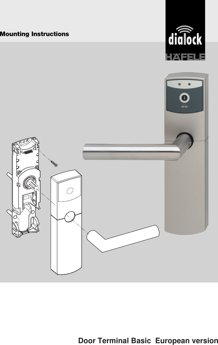  Mounting InstructionsDoor Terminal Basic  European version