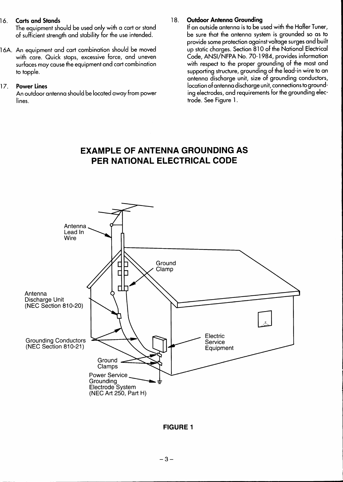 Page 4 of 12 - Hafler Hafler-Pro-1200-Users-Manual-  Hafler-pro-1200-users-manual