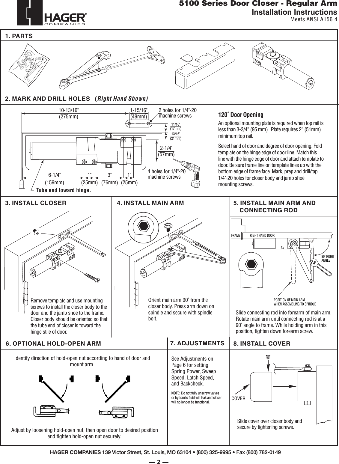 Page 2 of 6 - Hager 5100_p1,5-6_11-05 5100 Series Installation Instructions Series-installation-instructions