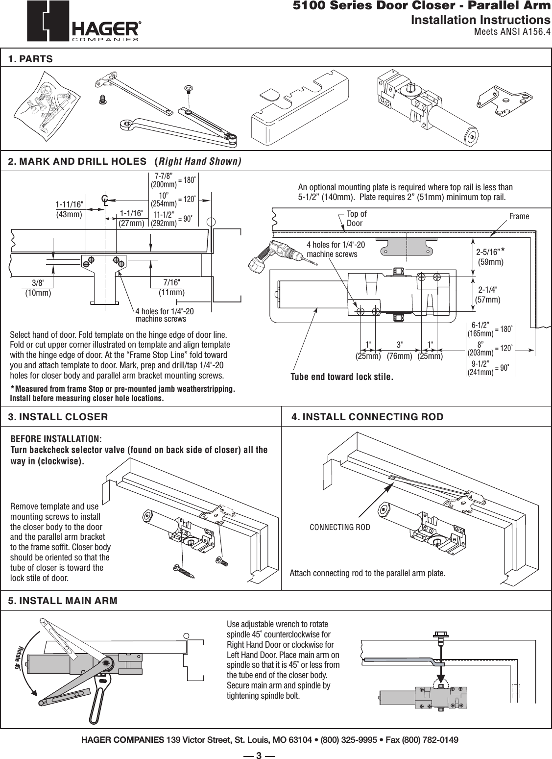 Page 3 of 6 - Hager 5100_p1,5-6_11-05 5100 Series Installation Instructions Series-installation-instructions