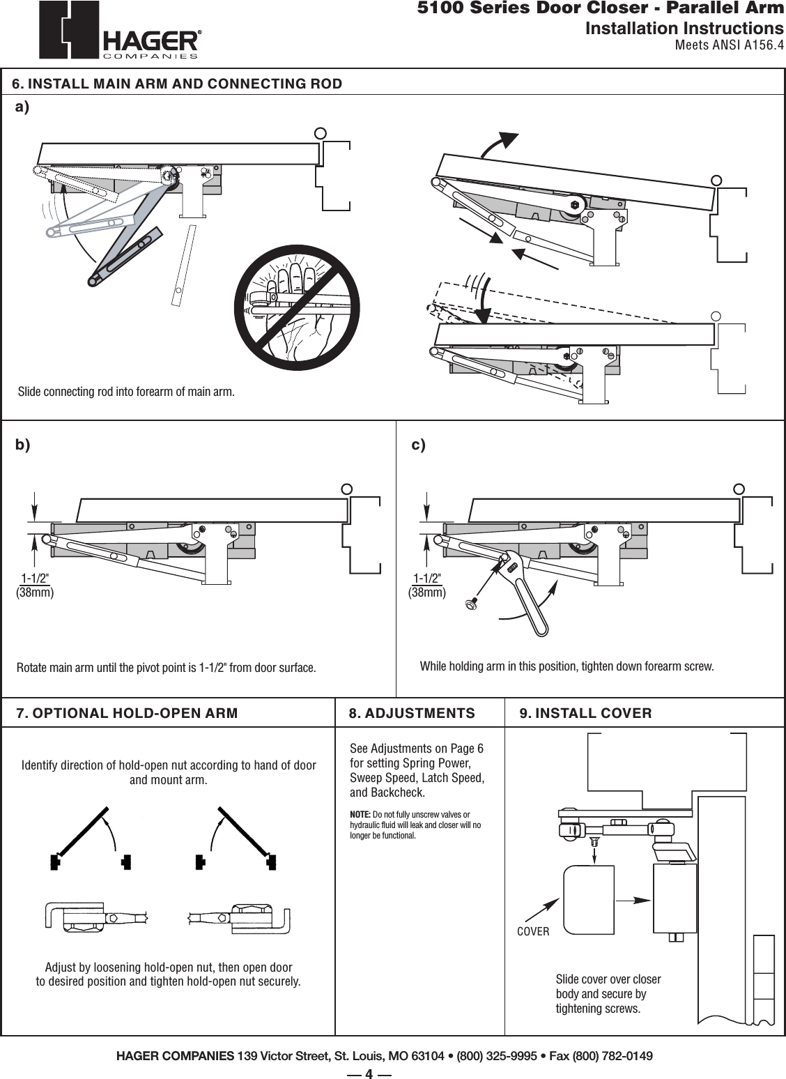 Page 4 of 6 - Hager 5100_p1,5-6_11-05 5100 Series Installation Instructions Series-installation-instructions