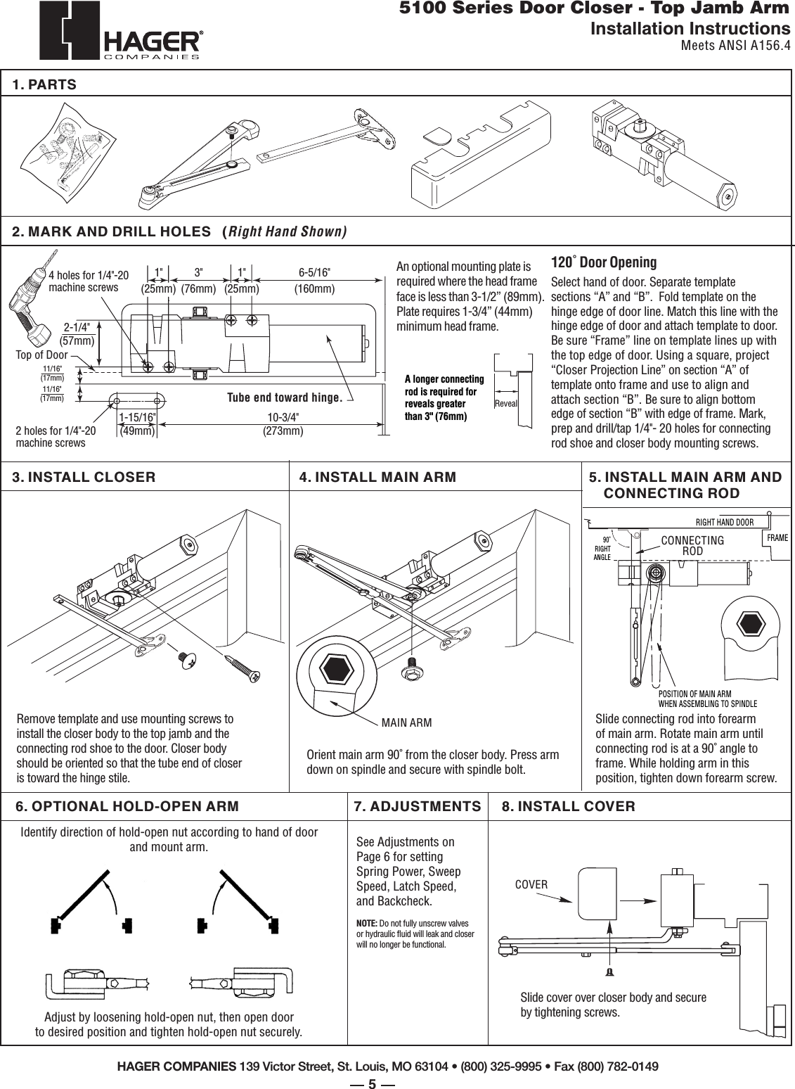 Page 5 of 6 - Hager 5100_p1,5-6_11-05 5100 Series Installation Instructions Series-installation-instructions