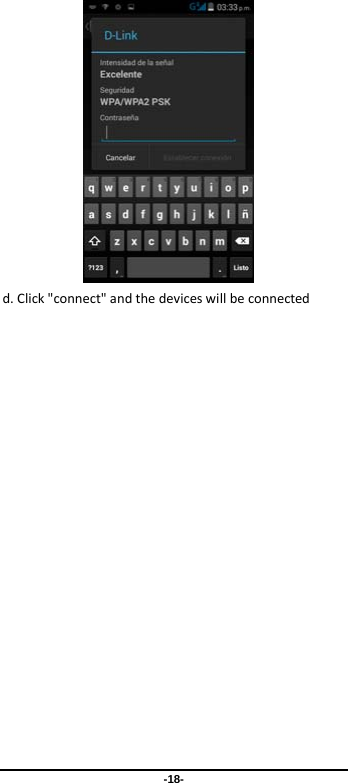  -18-  d.Click&quot;connect&quot;andthedeviceswillbeconnected