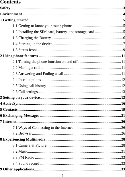 Page 1 of Haier Telecom 201511L32 Mobile Phone User Manual 