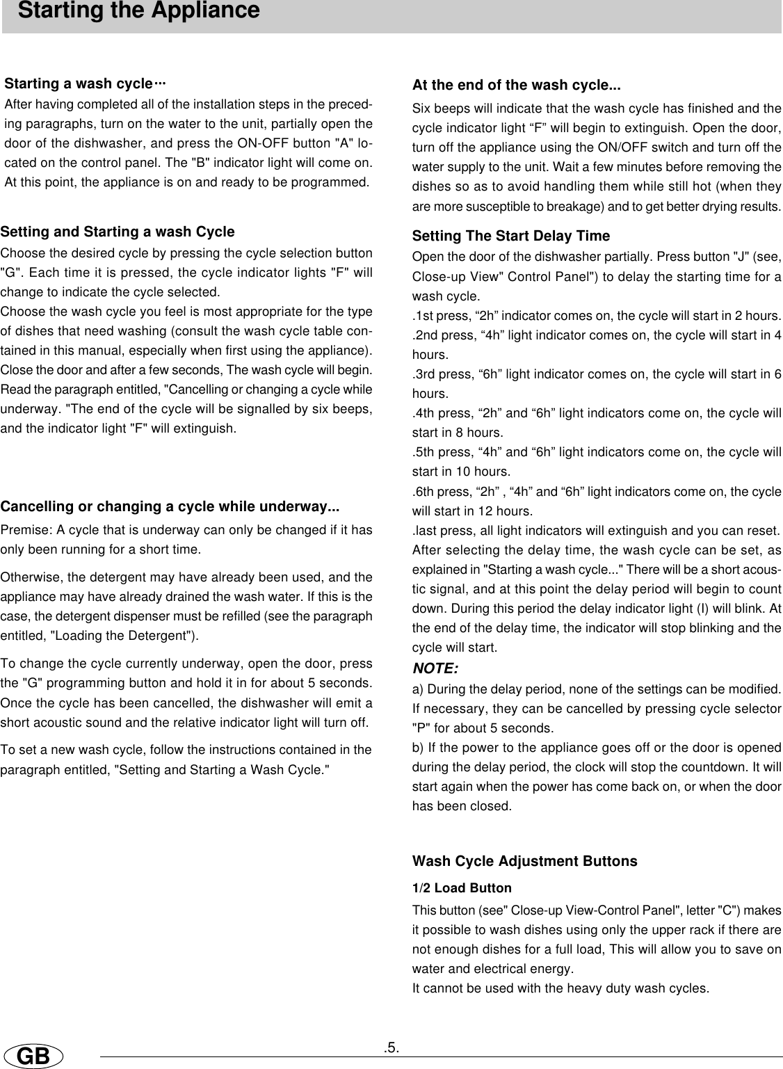 Page 6 of 12 - Haier Haier-Haier-Dishwasher-Hdw300Ss-Users-Manual-  Haier-haier-dishwasher-hdw300ss-users-manual
