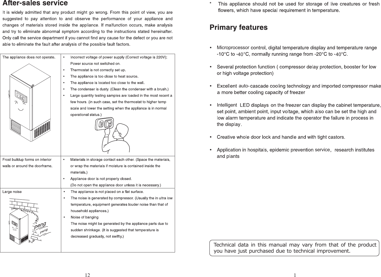 Haier Freezer Dw 40L626 Users Manual 40L626......