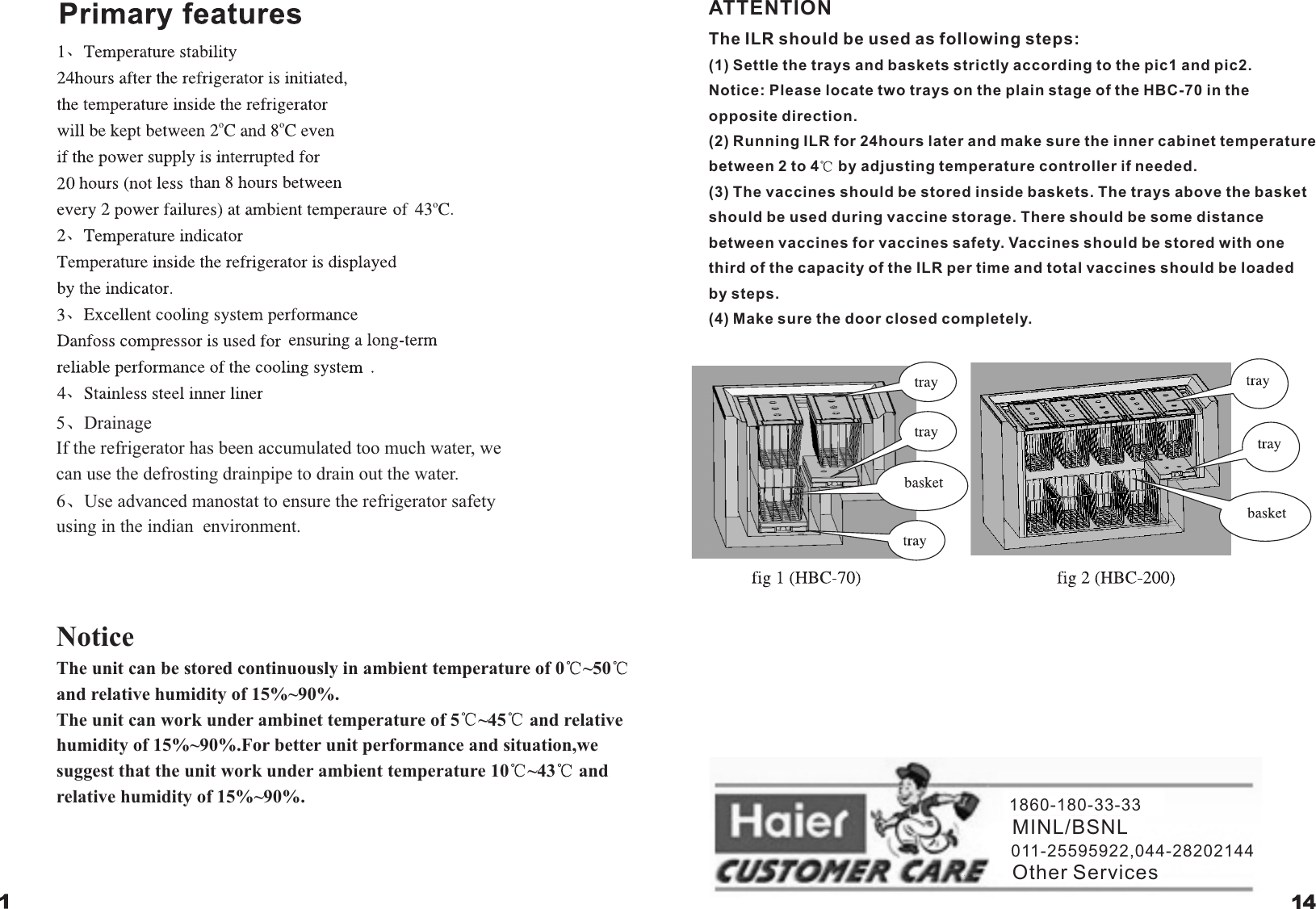 Page 2 of 8 - Haier Haier-Haier-Refrigerator-Hbc-200-Users-Manual- 0070507563..70A......  Haier-haier-refrigerator-hbc-200-users-manual