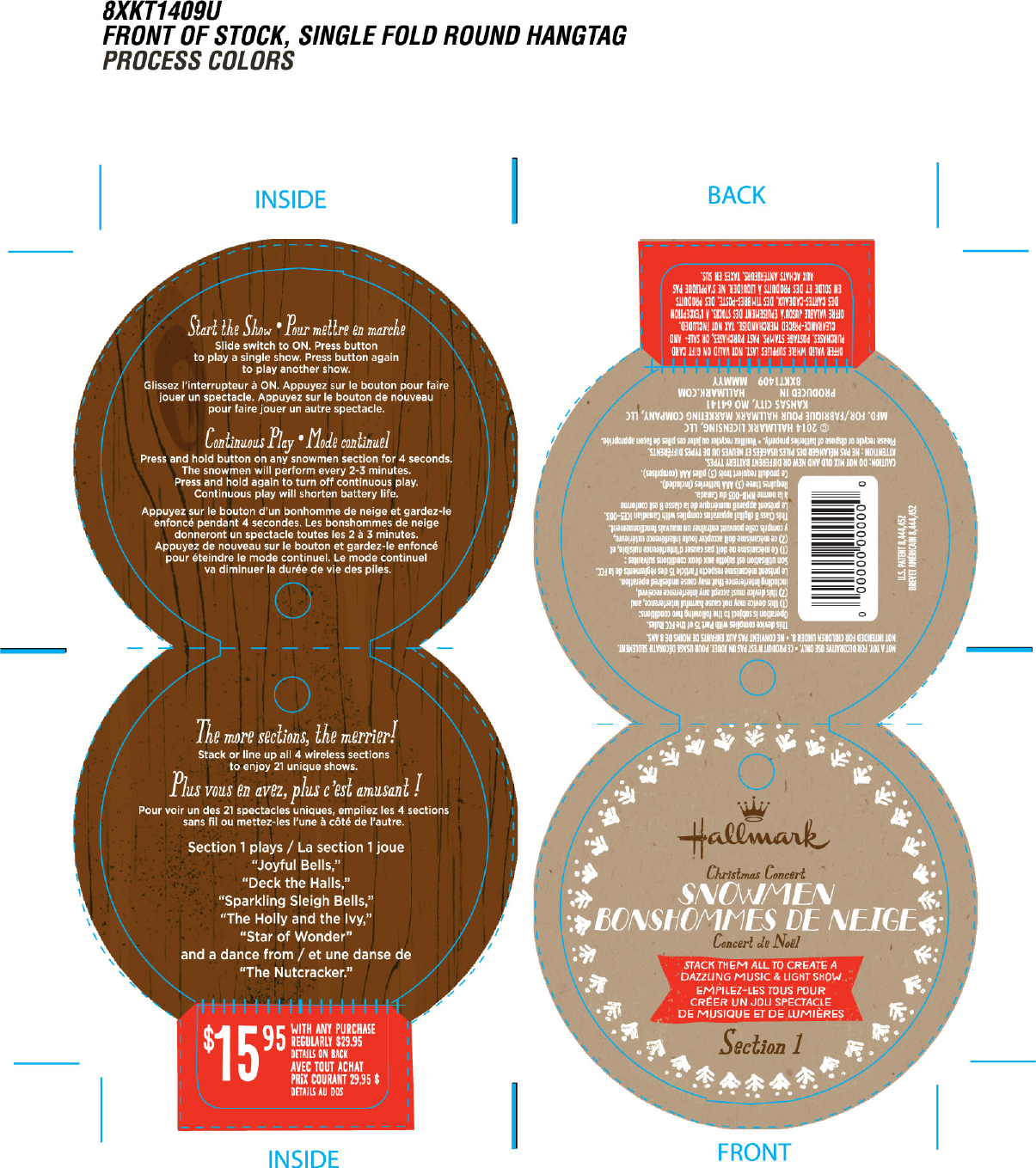 Hallmark Cards XKT1412 Christmas Concert Snowmen Continuity 4Top star User Manual