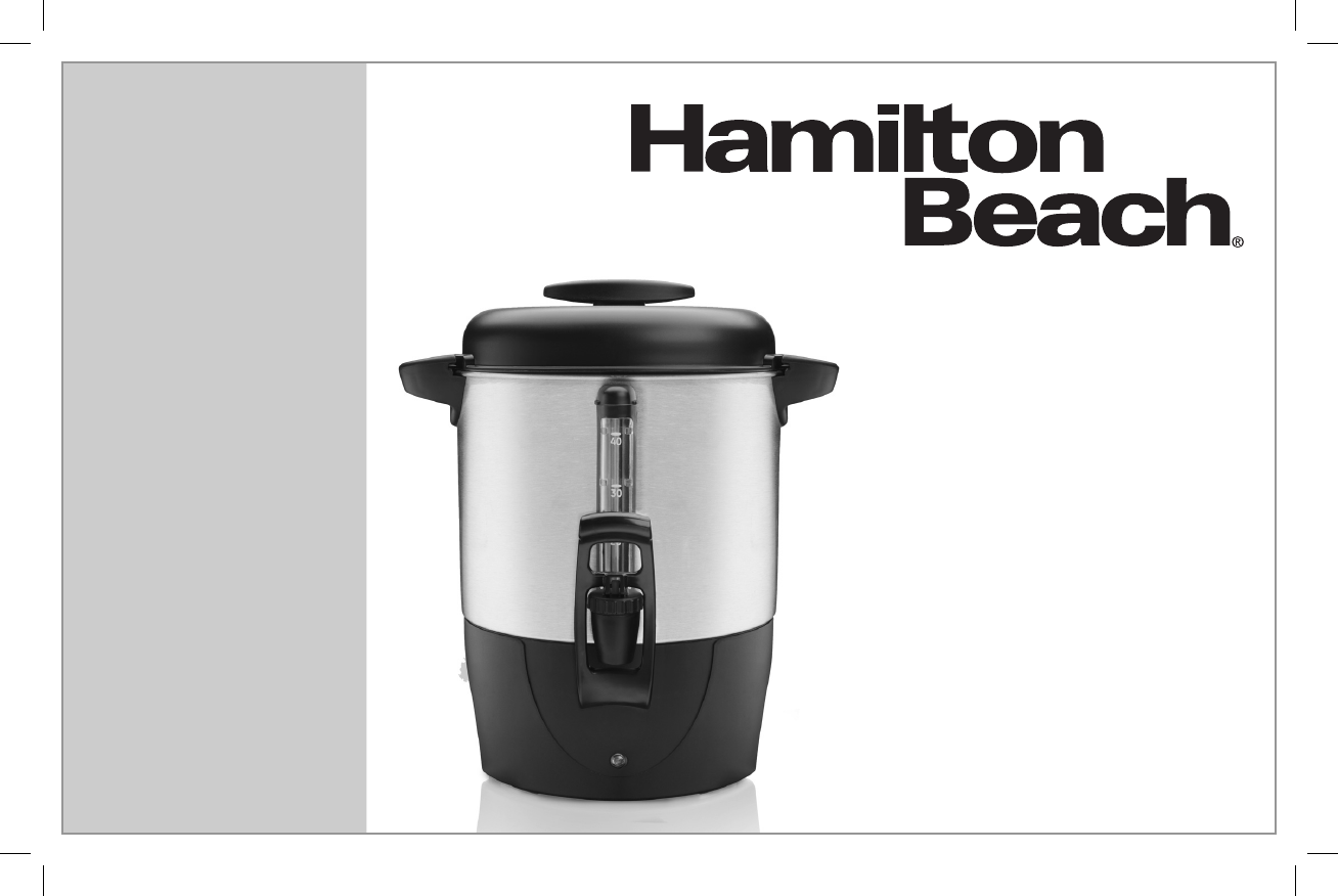 Hamilton Beach®, 40540, Precoladora de 40 tazas, Acero inoxidable -  Guatemala