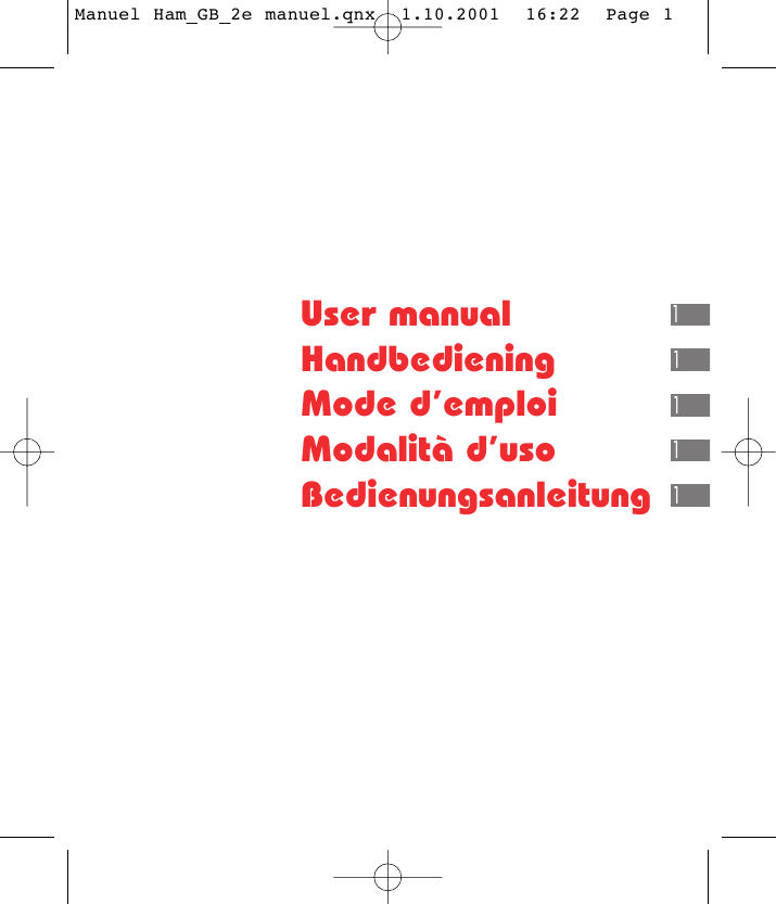 Page 1 of 12 - Hamilton-Watch Hamilton-Watch-Multi-Touch-Watch-Users-Manual- Manuel Ham_GB_2e Manuel.qnx  Hamilton-watch-multi-touch-watch-users-manual