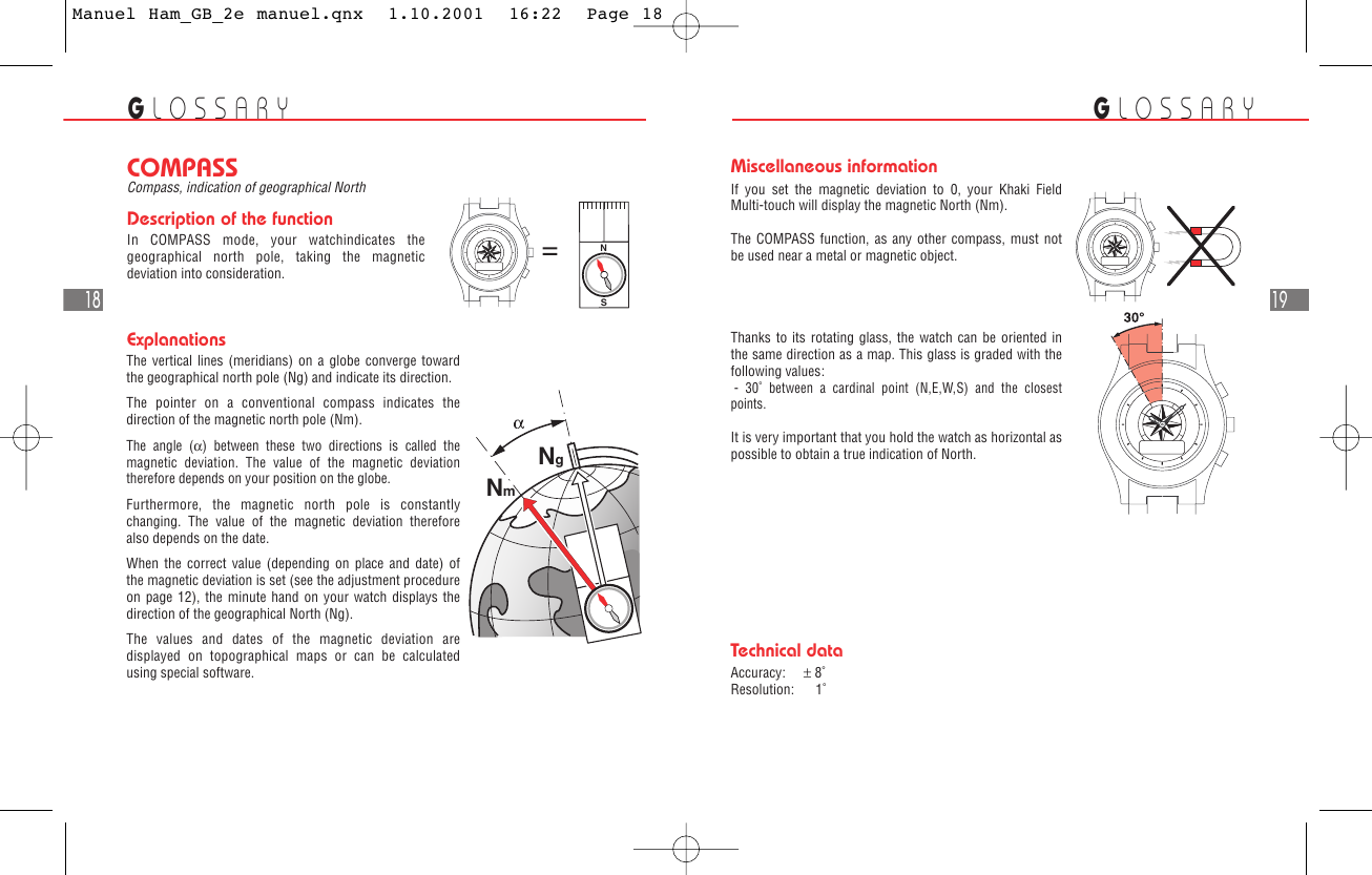 Page 10 of 12 - Hamilton-Watch Hamilton-Watch-Multi-Touch-Watch-Users-Manual- Manuel Ham_GB_2e Manuel.qnx  Hamilton-watch-multi-touch-watch-users-manual