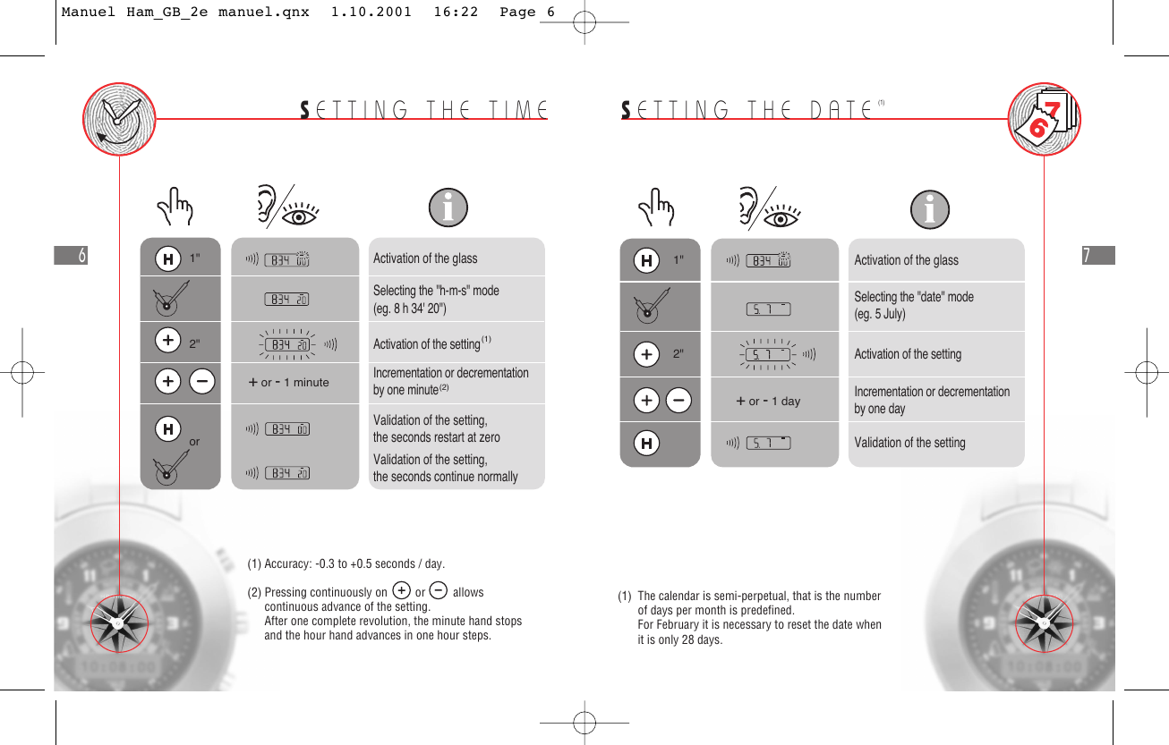 Page 4 of 12 - Hamilton-Watch Hamilton-Watch-Multi-Touch-Watch-Users-Manual- Manuel Ham_GB_2e Manuel.qnx  Hamilton-watch-multi-touch-watch-users-manual