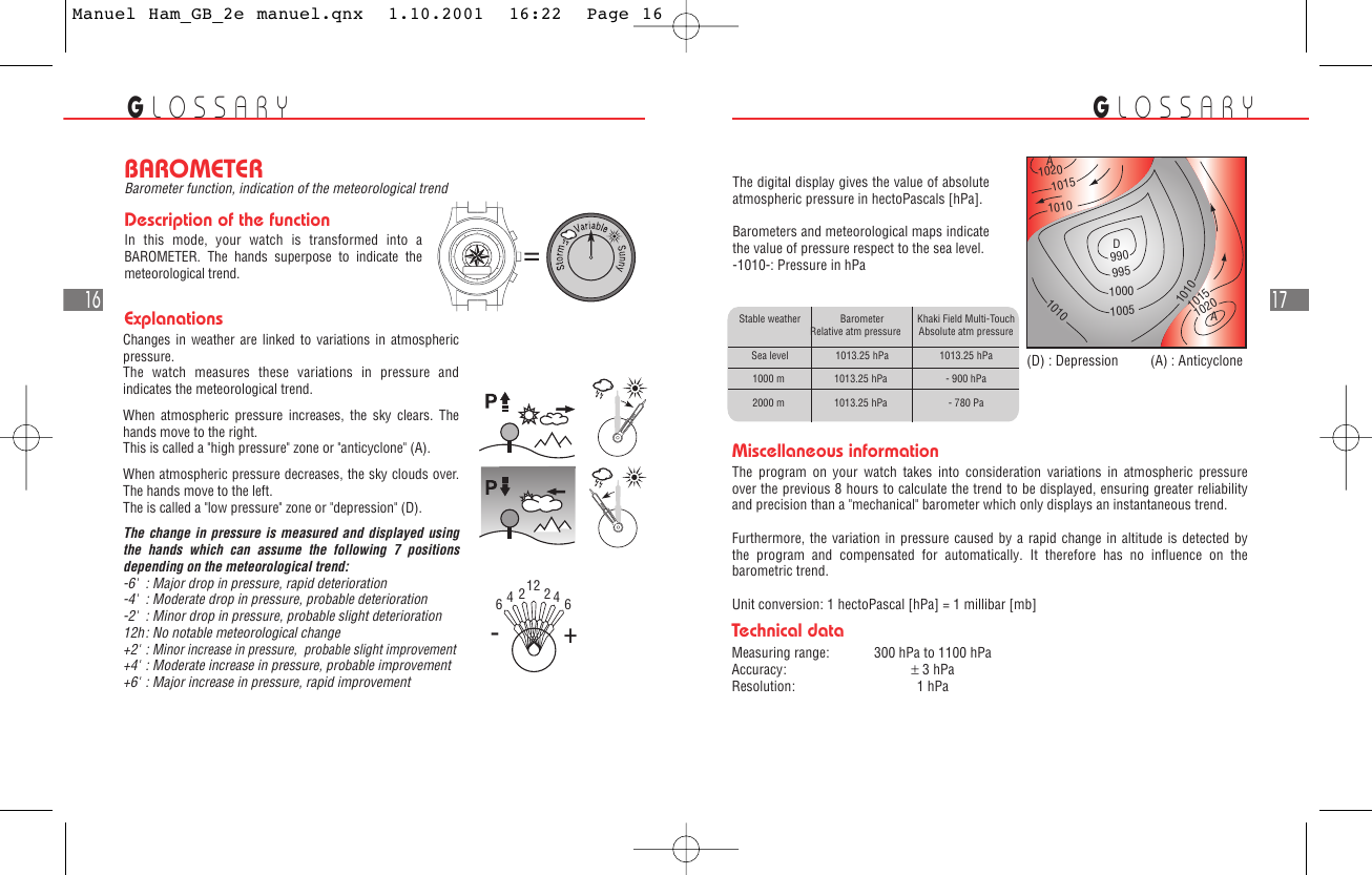 Page 9 of 12 - Hamilton-Watch Hamilton-Watch-Multi-Touch-Watch-Users-Manual- Manuel Ham_GB_2e Manuel.qnx  Hamilton-watch-multi-touch-watch-users-manual