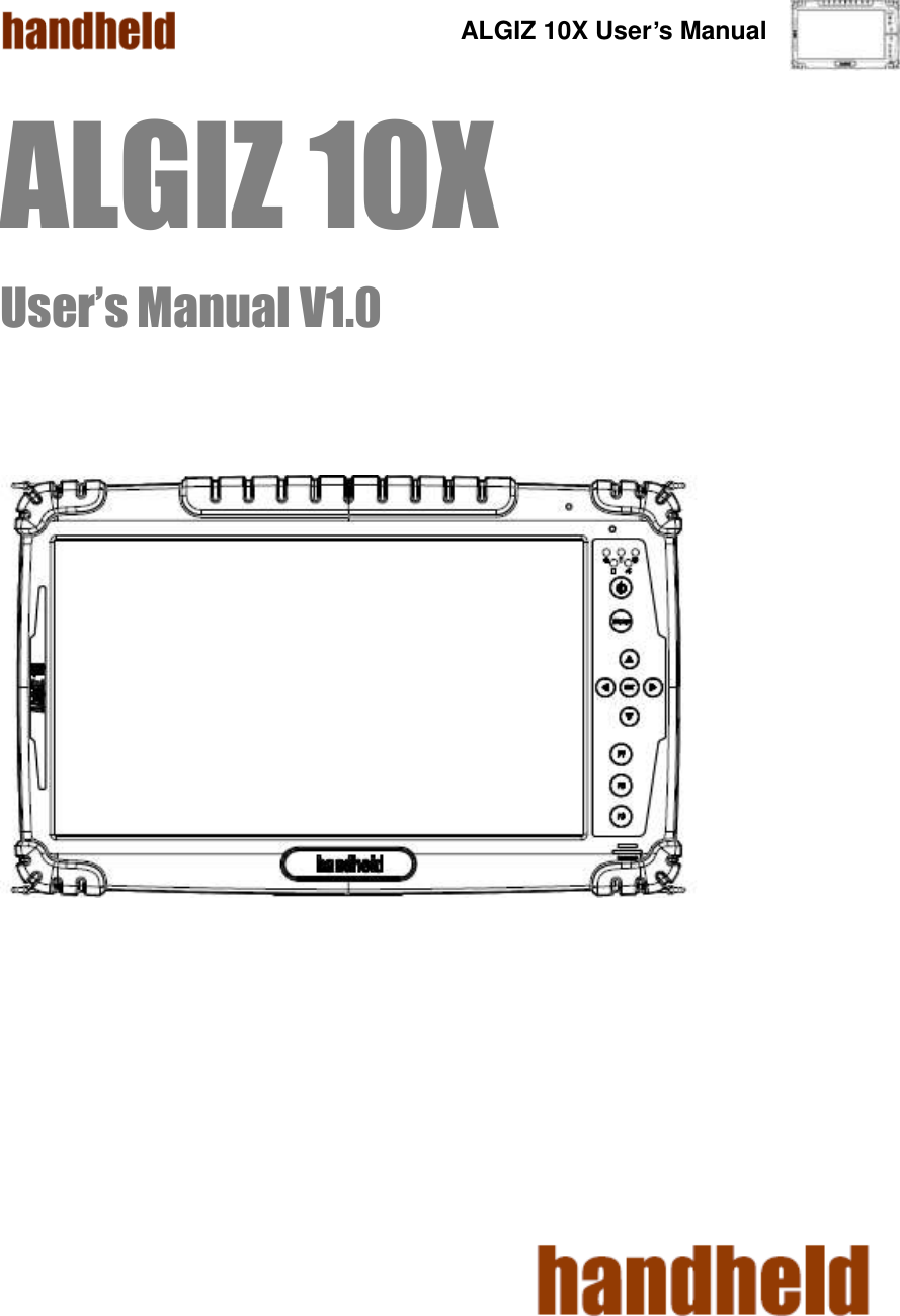 ALGIZ 10X User’s Manual         ALGIZ 10X User’s Manual V1.0       